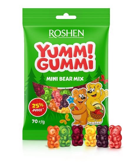 “Yummi Gummi” jeleli, kiçik ayı konfetləri