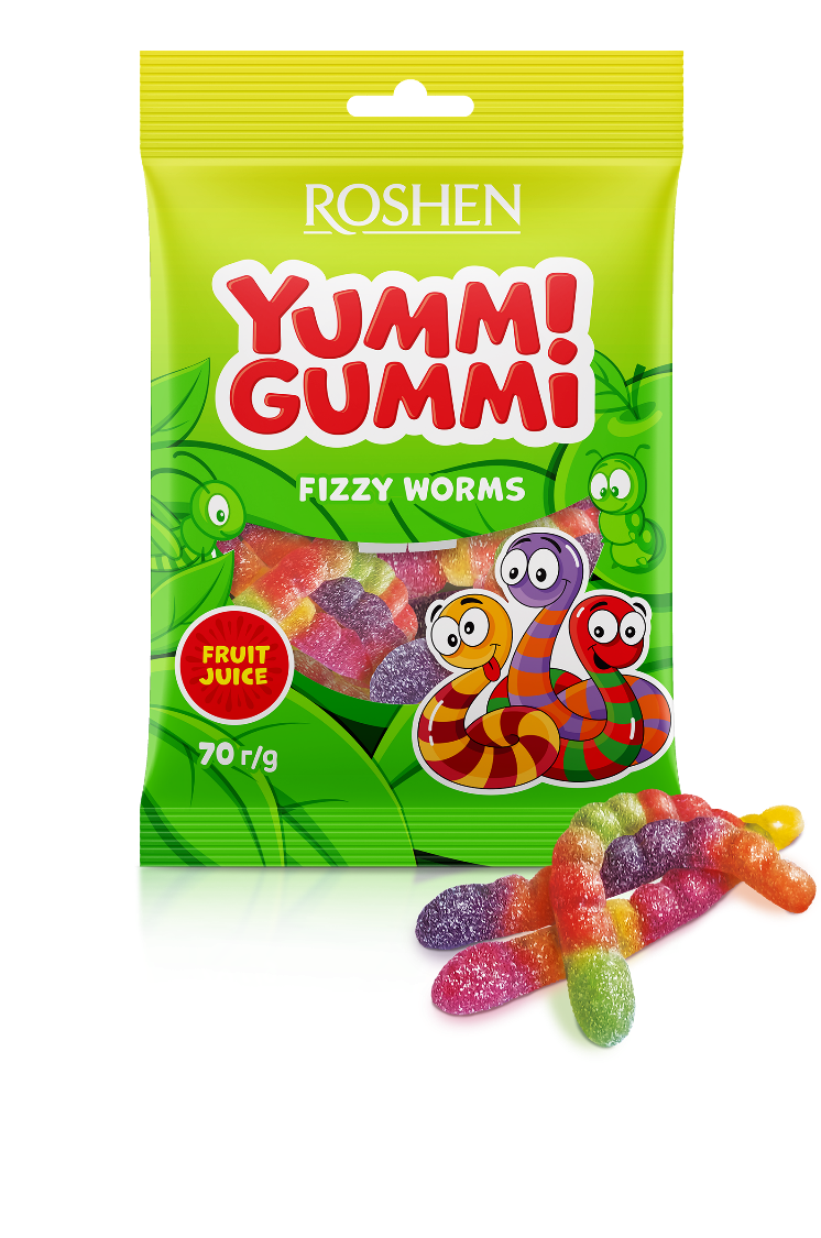 Yummi Gummi Fizzy Worms